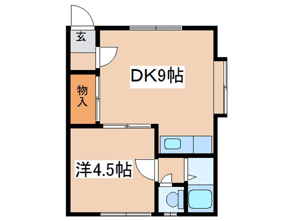 横川マンションＣの物件間取画像